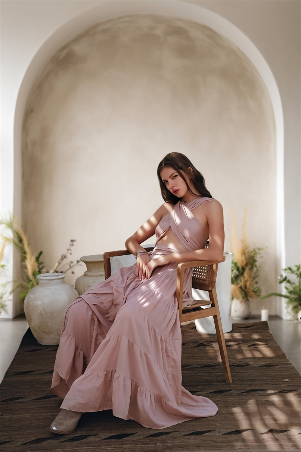 Arc de Sérénité Boho Toile de Fond Photographique RR7-7