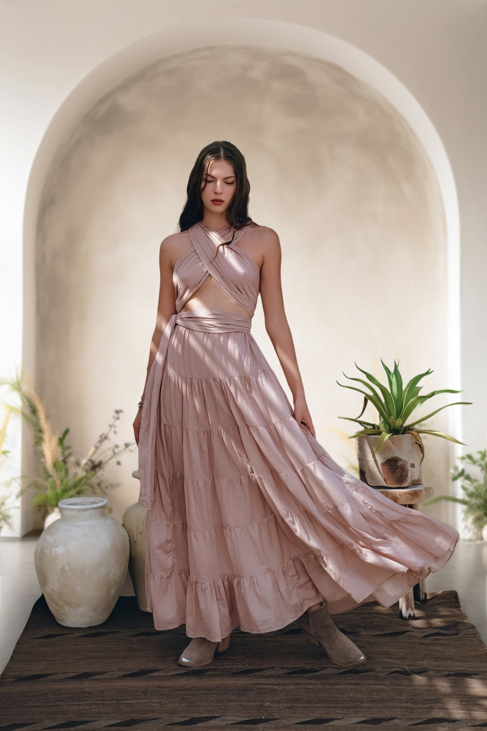 Arc de Sérénité Boho Toile de Fond Photographique RR7-7