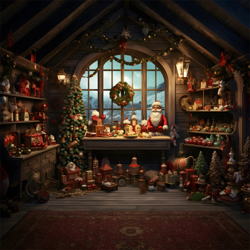 Toile de fond d'Atelier du Père Noël RR7-794