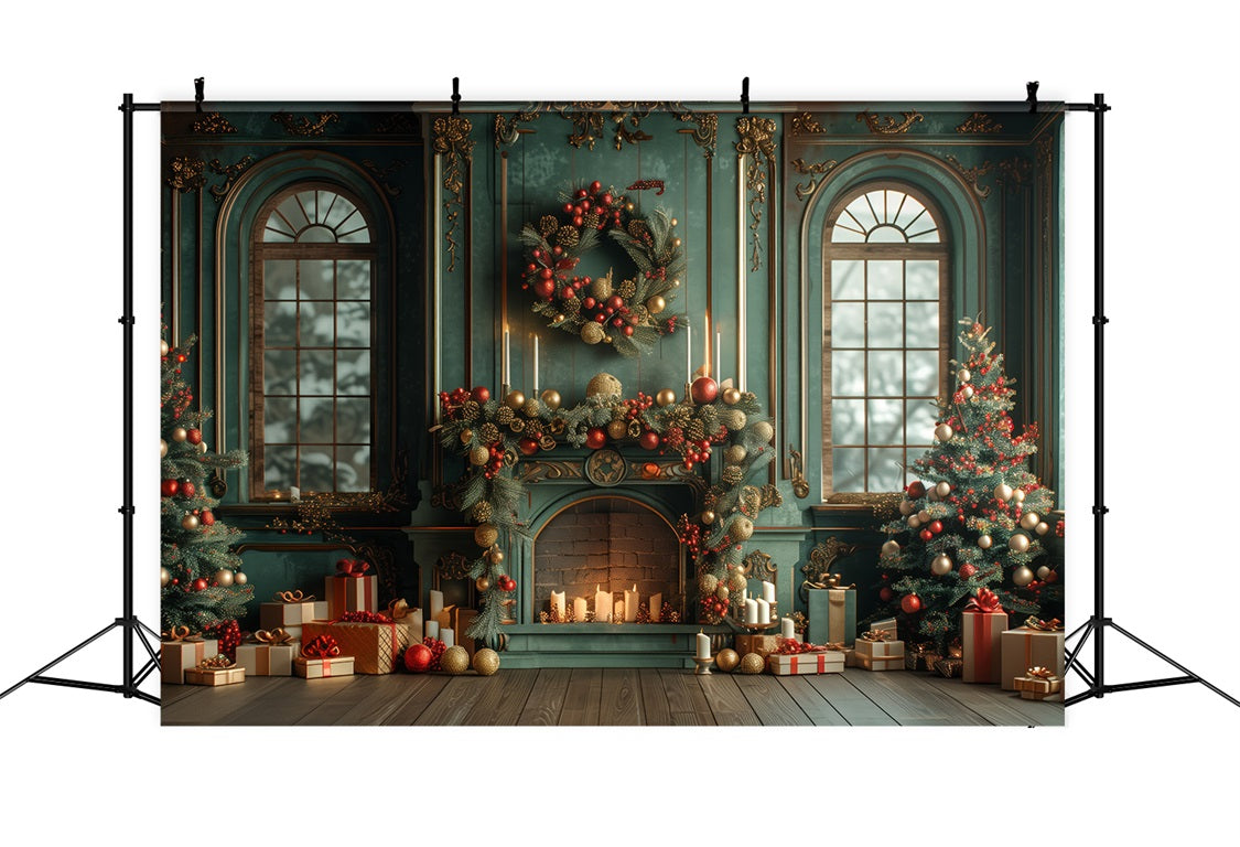 Toile de Fond de Grand Salon Régale de Noël RR8-170