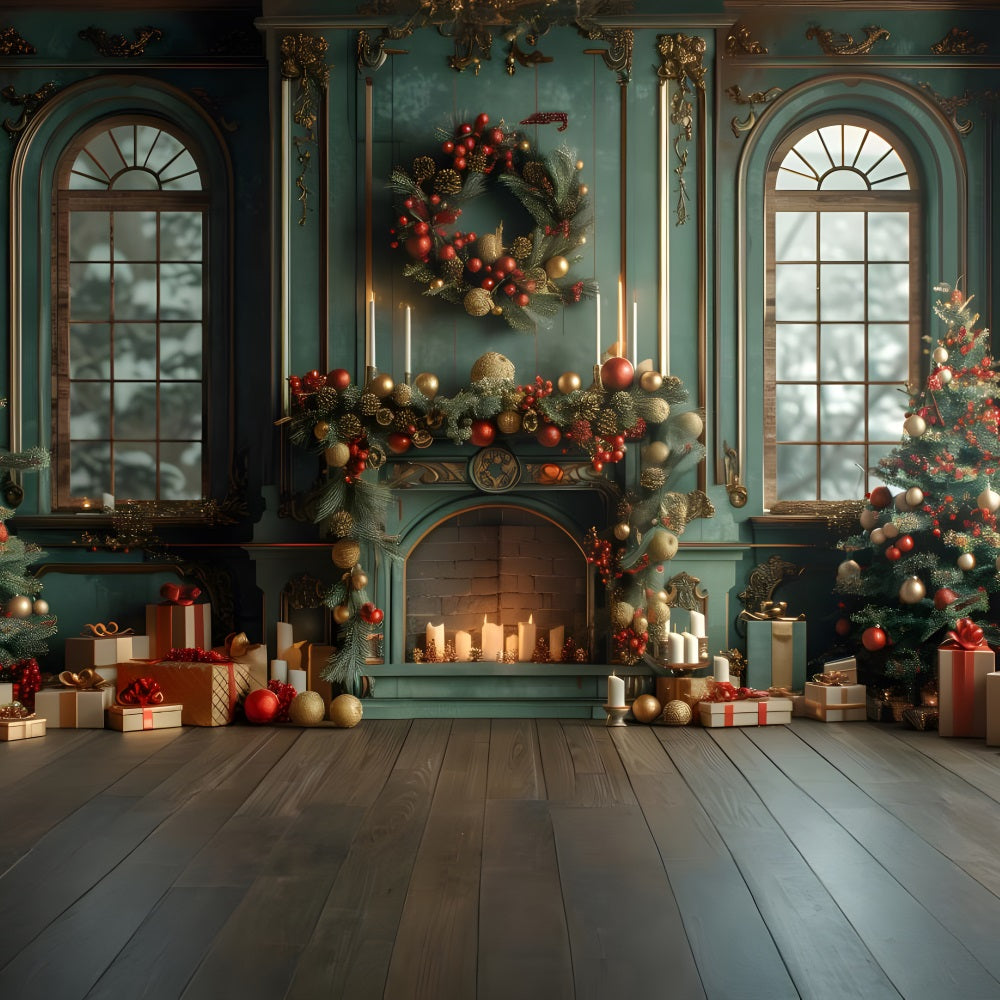 Toile de Fond de Grand Salon Régale de Noël RR8-170