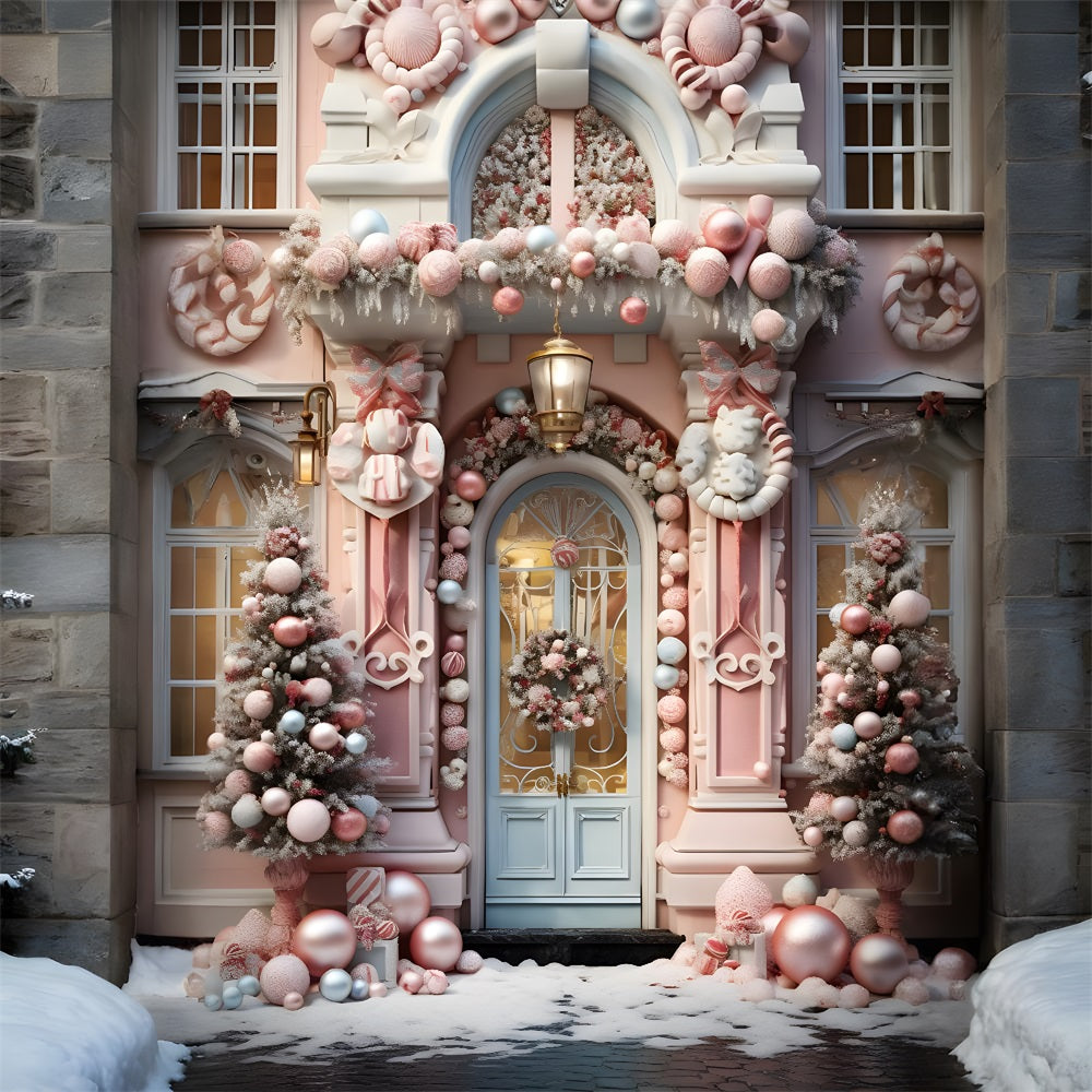 Toile de Fond Magique de Porte de Bonbonnière de Noël RR8-190