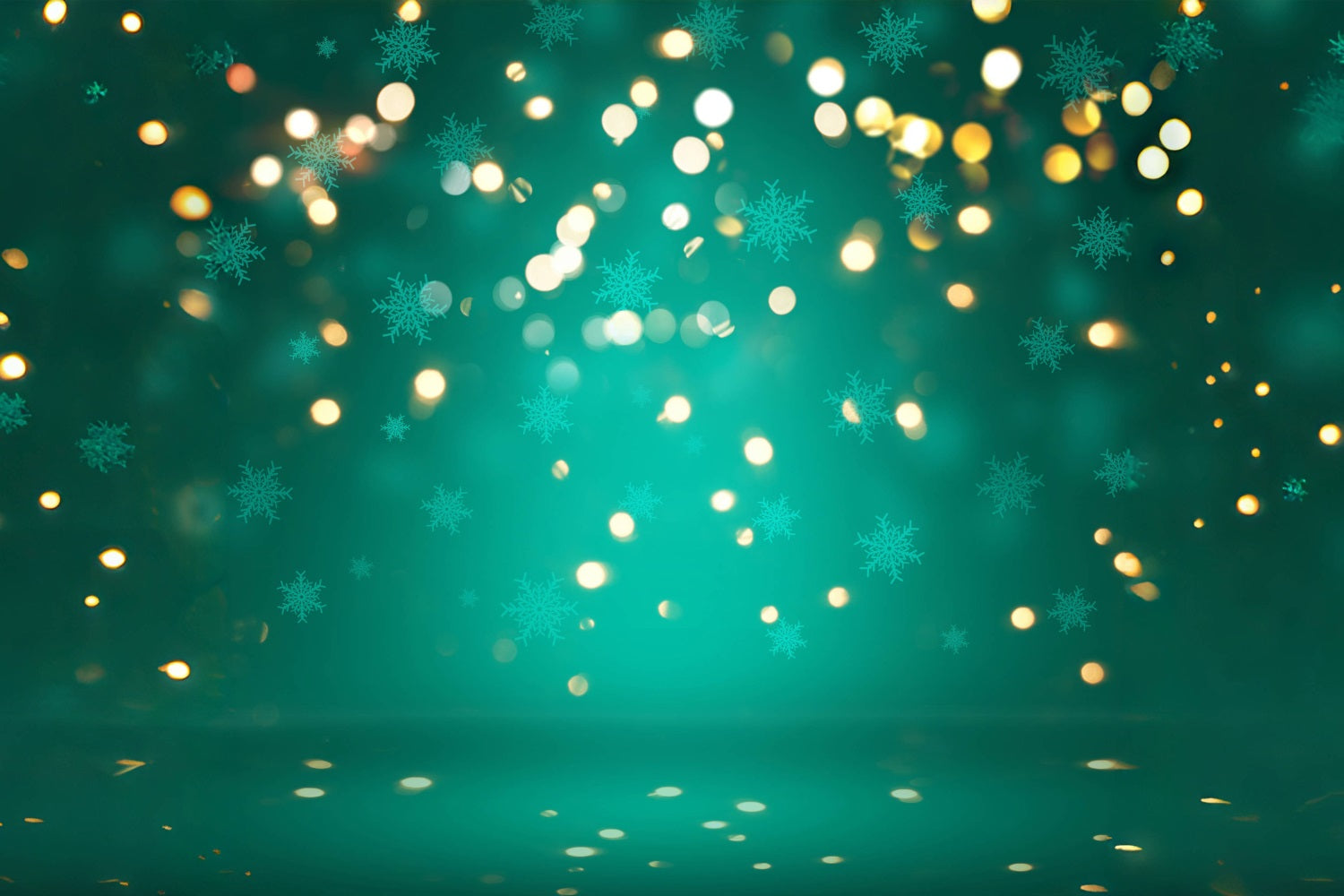 Toile de fond flocon de neige vert de Noël RR8-274