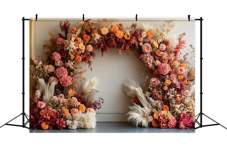 Toile de Fond Arche Bohème aux Tons Chauds RR8-432