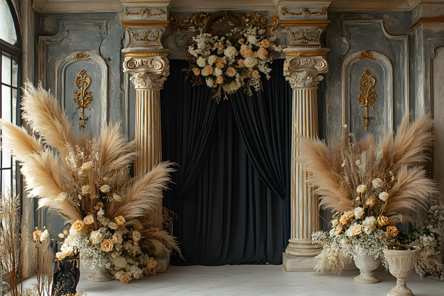 Toile de Fond Sables Sérénes et Tons Blush RR8-497