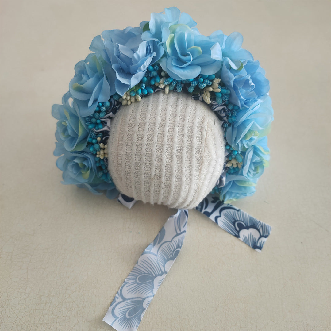 Accessoires pour la photographie de nouveau-nés Coiffe combinée de fleurs colorées TS1