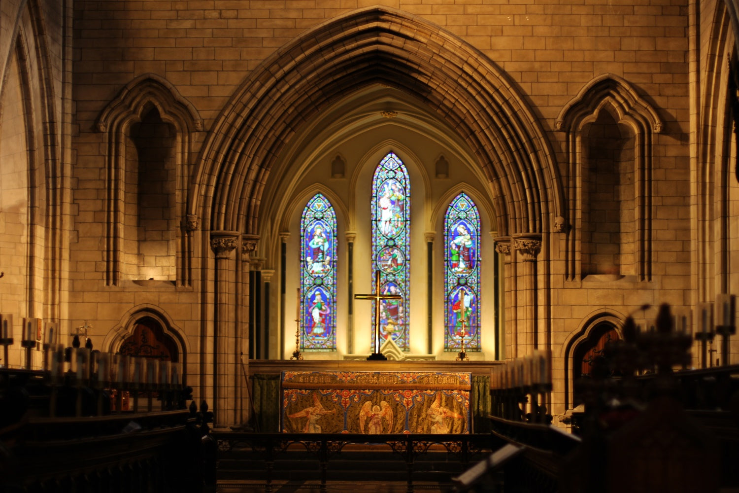 Toile de fond paques Église Gothique Autel Sacré TWW3-7