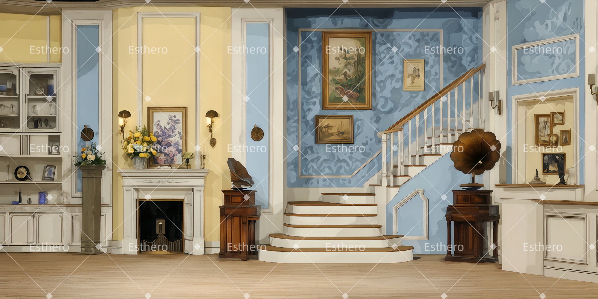 Fond de Scene Photo Chambre des Enfants TWW510-T37