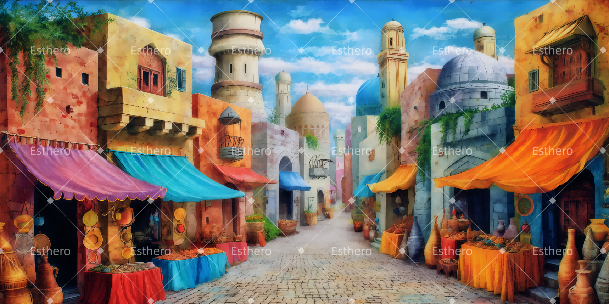 Fond de Scène Personnalisé Palais de Potiphar TWW510-T3