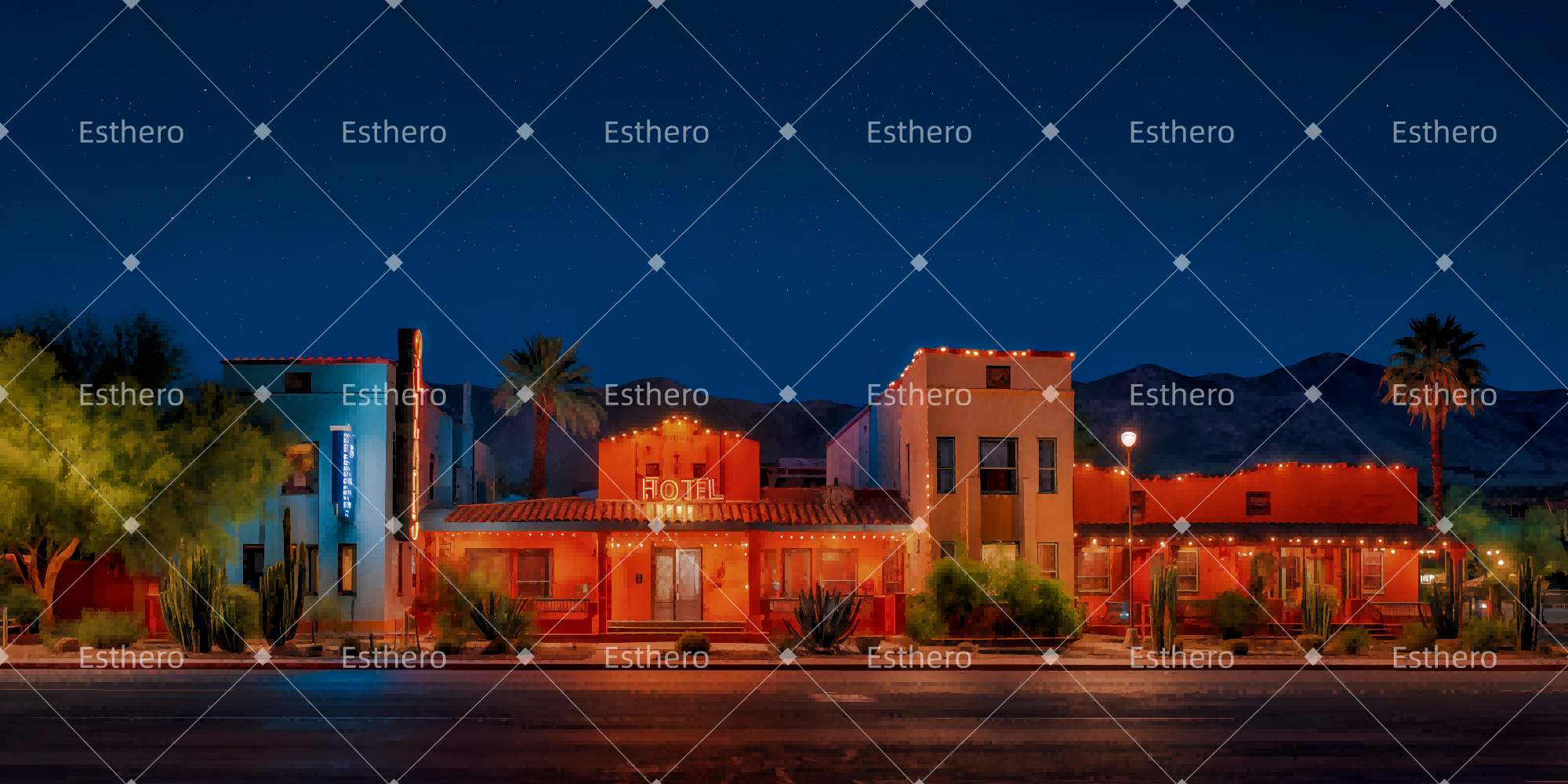 Fond de Scène Arrivée De Zangler TWW511-T43