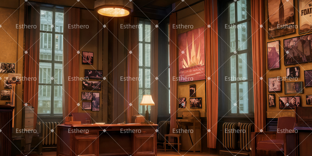 Fond de Scène Théâtre Bureau De Zangler TWW511-T44