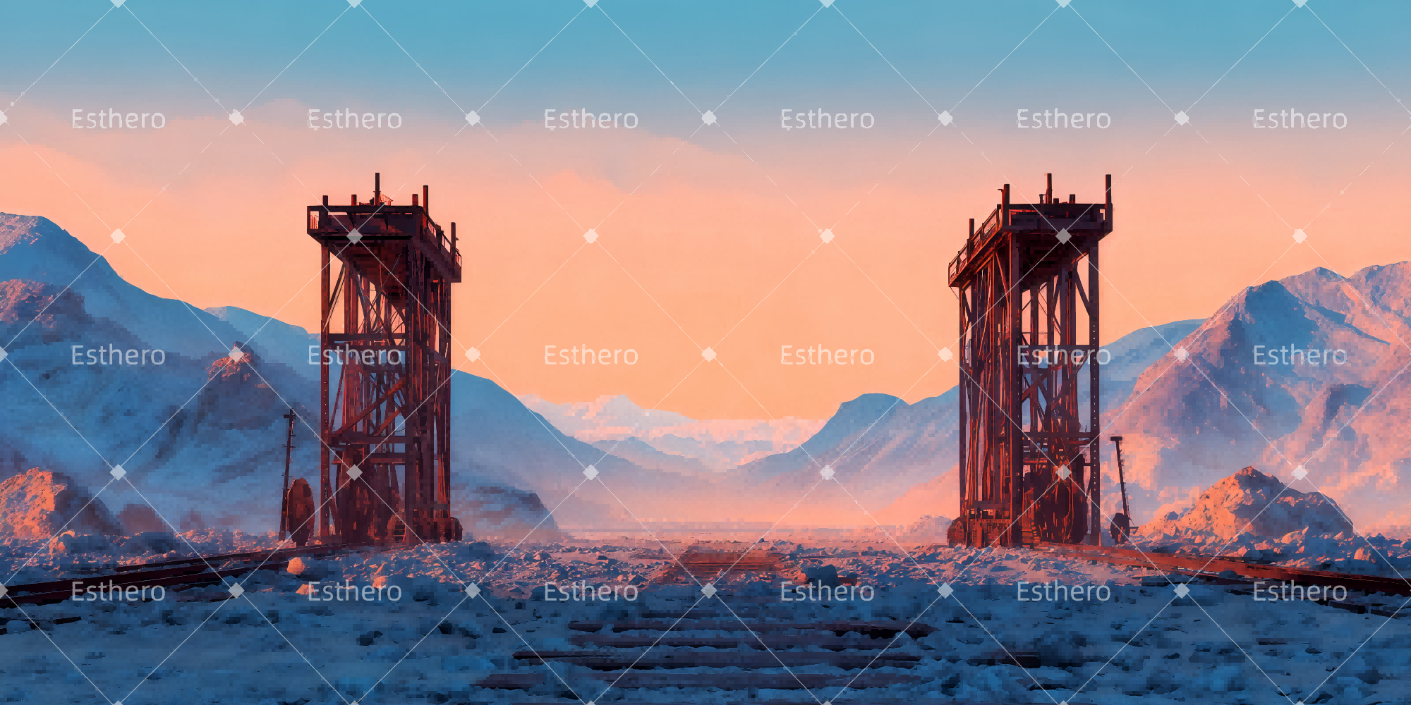 Fond de Scène Entrée De Mine TWW511-T48