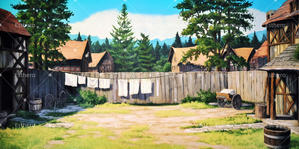 Fond de Scène Cour De Tevye TWW511-T69