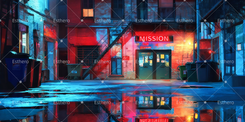 Fond de Scene Theatre Ruelle Derrière La Mission TWW511-T75