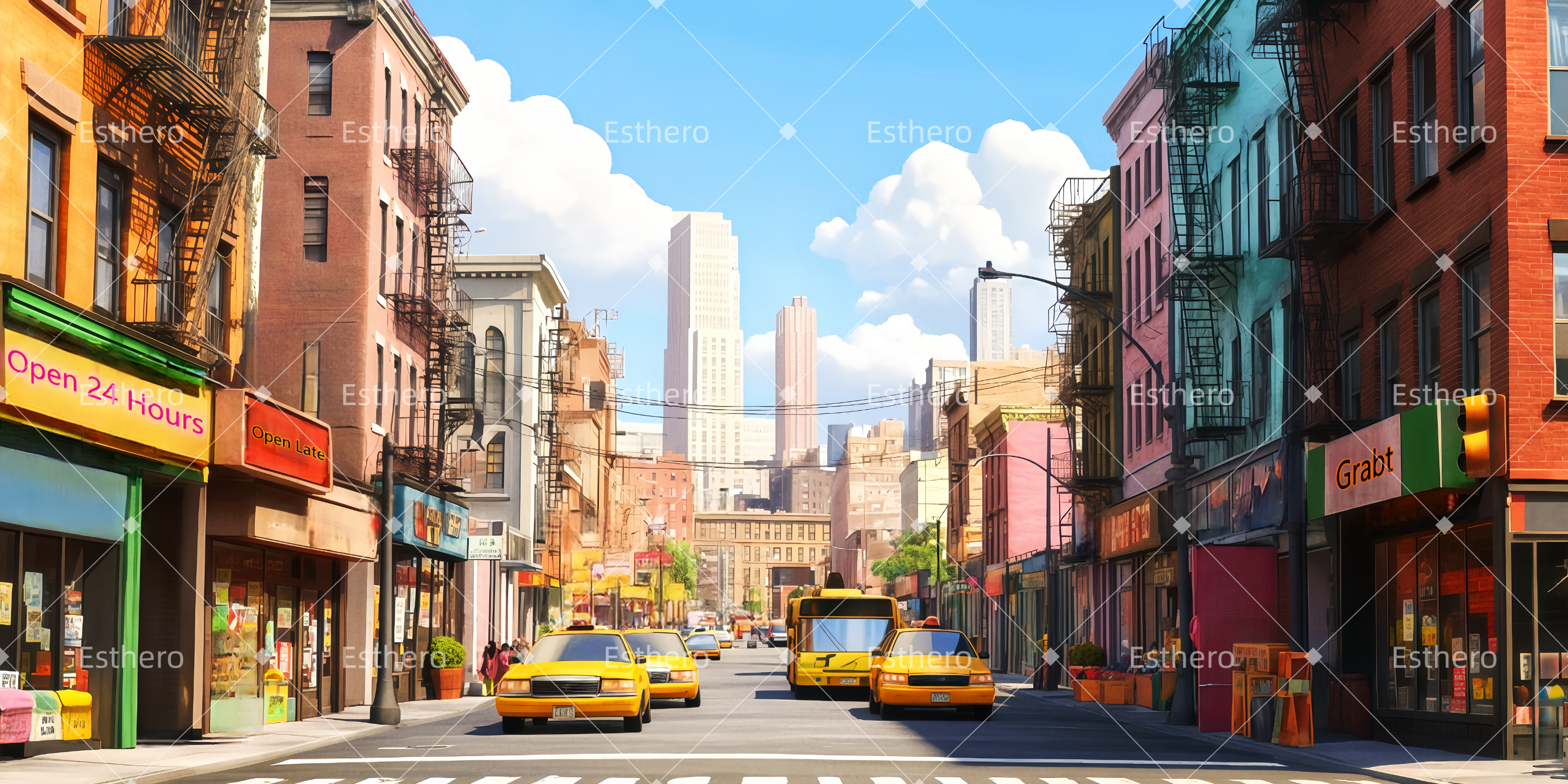 Fond de Scene Washington Heights TWW511-T82