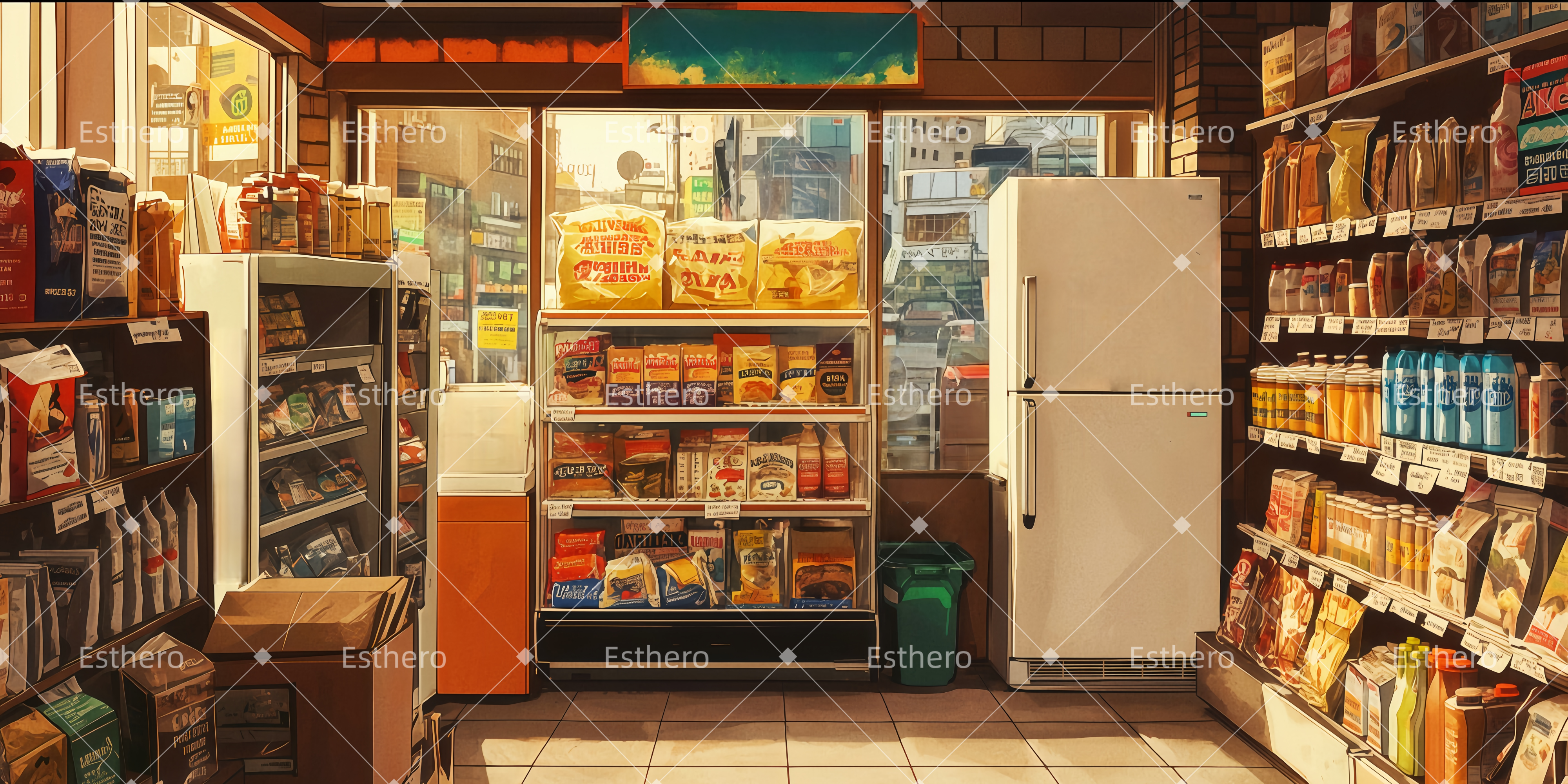 Fond de Scène La bodega d'Usnavi TWW511-T84