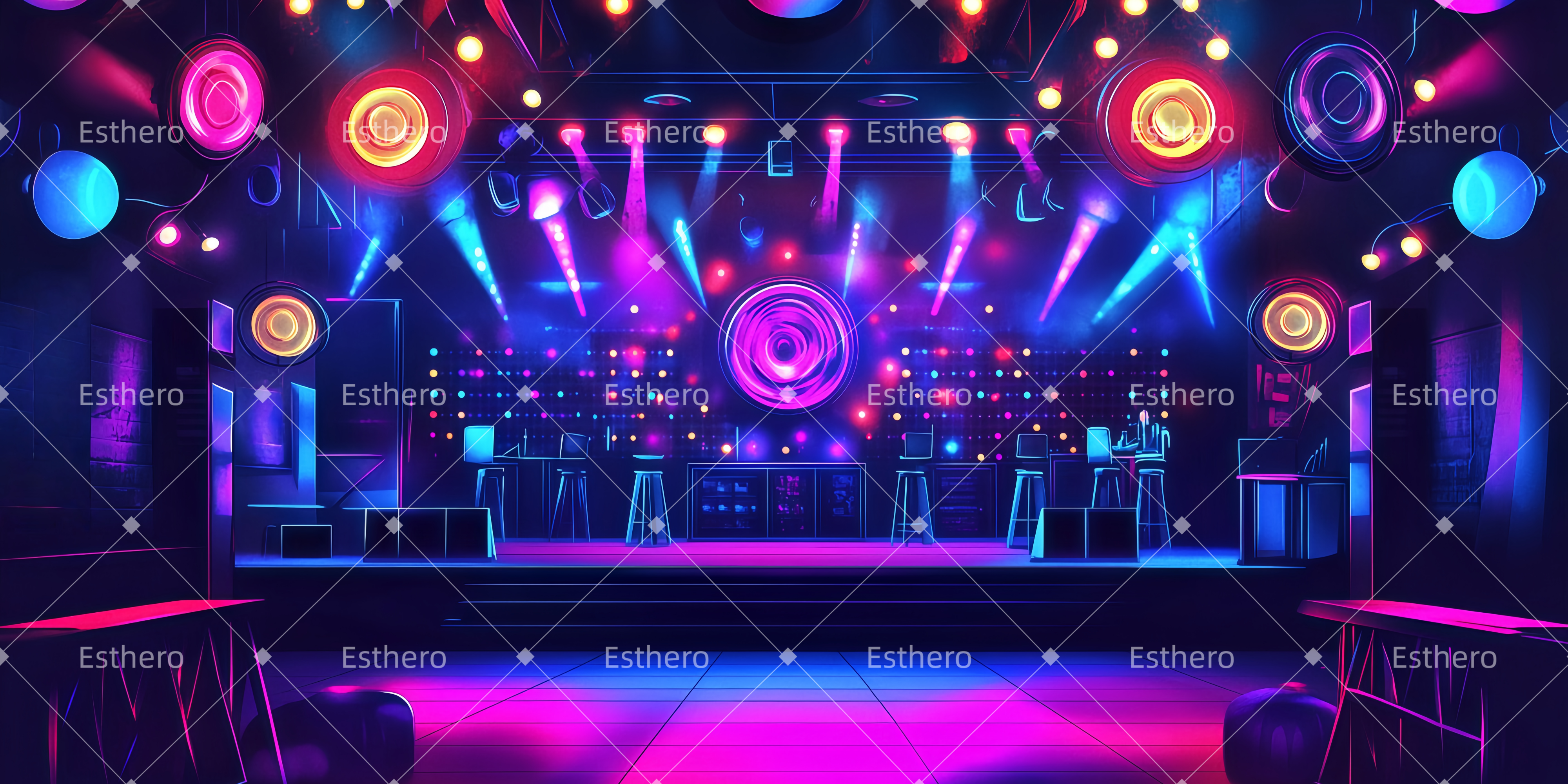 Fond de Scene Le club TWW511-T89