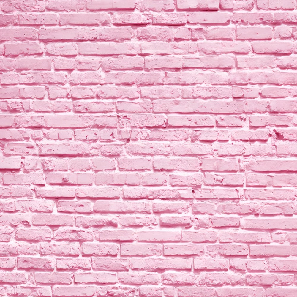 Toile de fond Mur Brique Rose Doux Peint TWW59-169