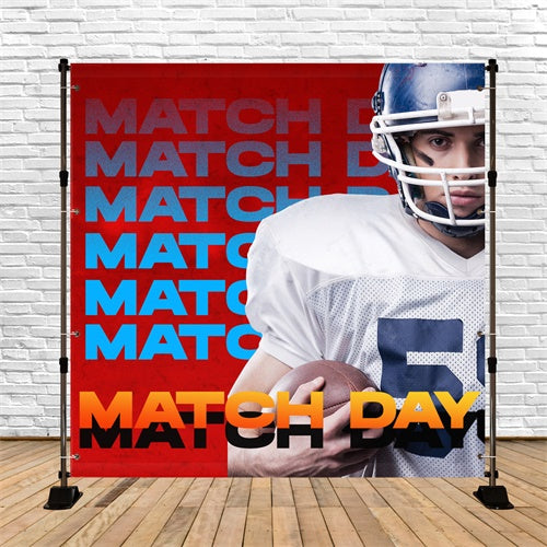 Toile de fond Football Instant du Match de Football Personnalisé TWW6-27