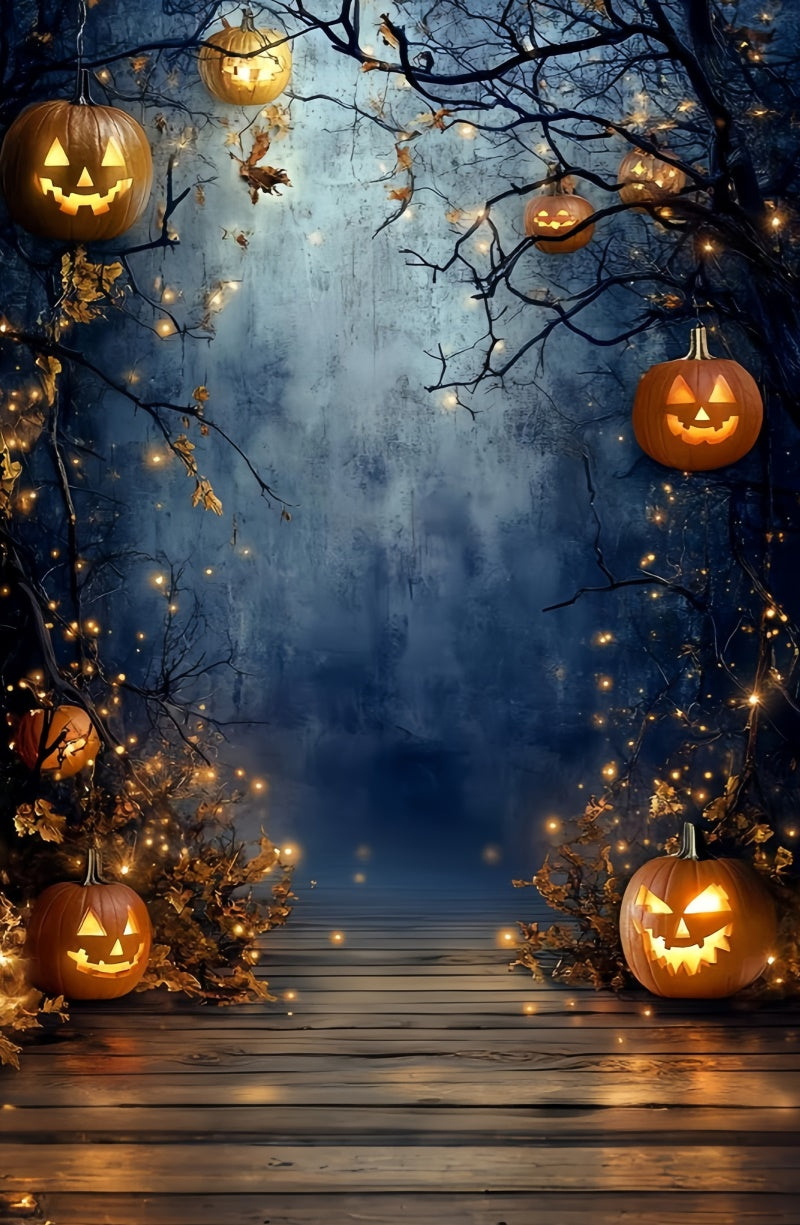 Toile de fond Sweep Halloween Photographie Chemin Éclat Citrouille TWW6-77