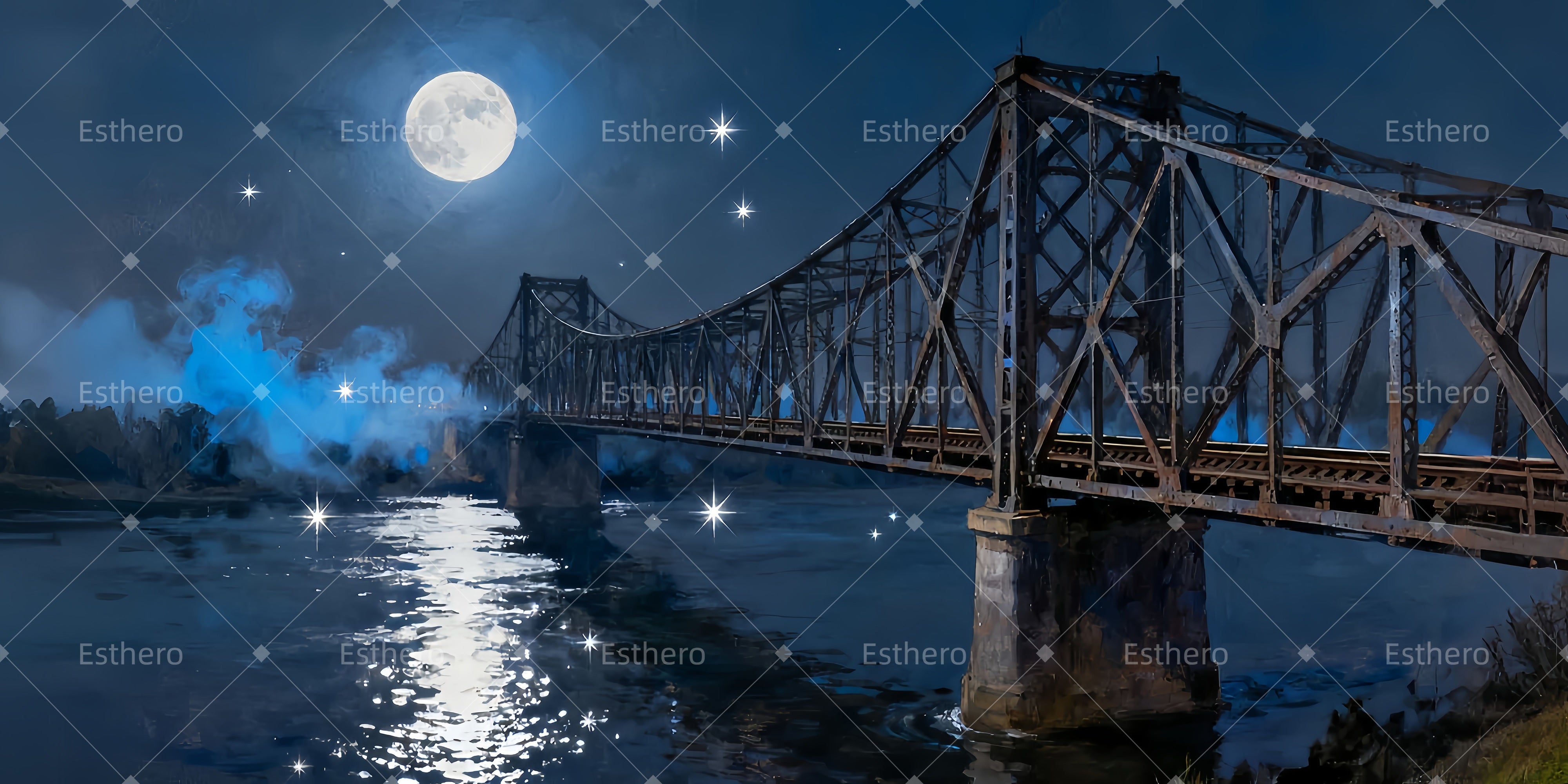 Fond de Scene Pont Ferroviaire LXX510-T11