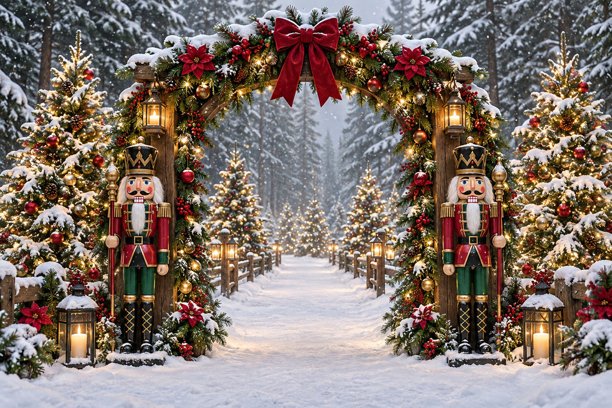 Fond De Noël Arche Guirlande Casse-Noisette Lumineuse ZTT69-79