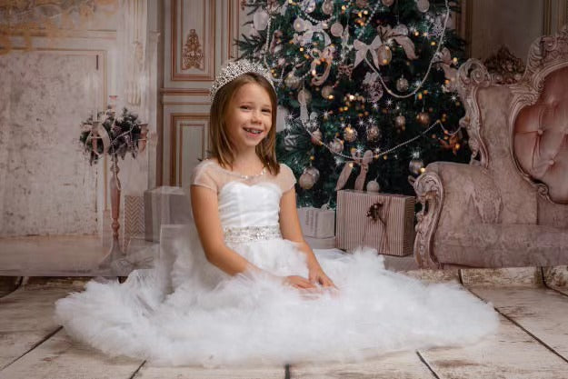 Toile de Fond Chambre Arbre de Noël Cadeaux Décoration Photographie KAT-60