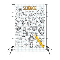 Toile de Fond de Photographie de Cahier de Sciences pour la Rentrée Scolaire BRP7-30