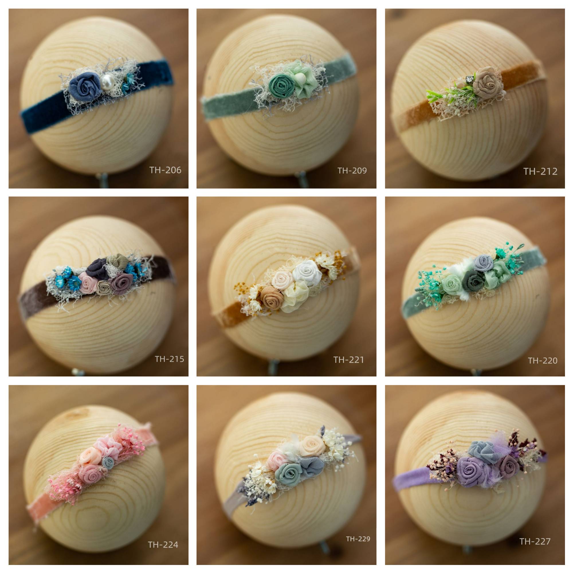 Photographie Nouveau-né Velours Fleur Pearl Coiffe TH2