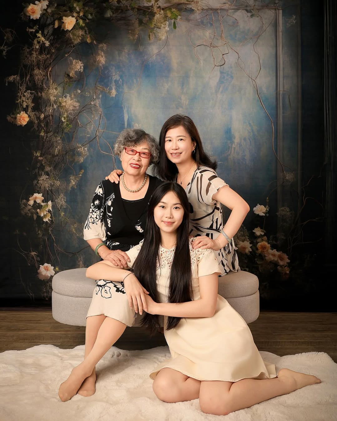 Esthero Toile de fond abstraite de style nostalgique Rose Ton Bleu RR4-35