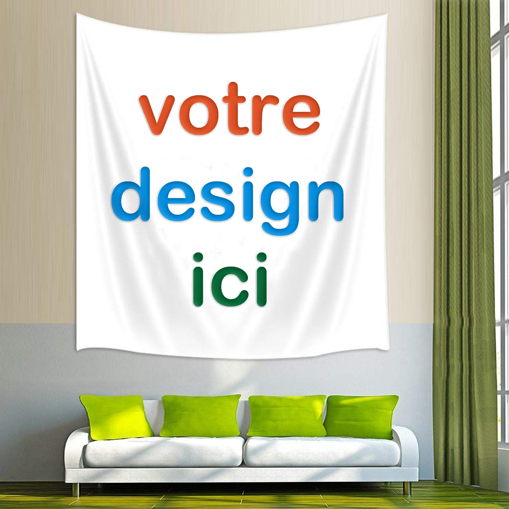 ACHETER 2 OBTENIR 1 GRATUITE Tapisserie Personnalisée Tenture Murale pour Salon Chambre T1