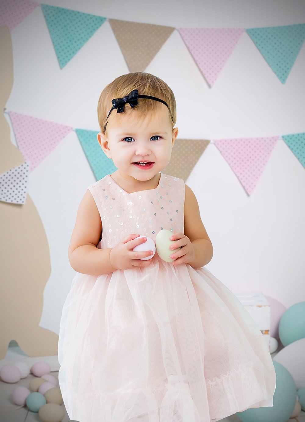 Toile de fond de douche de bébé de Pâques pour enfants DBD-19281
