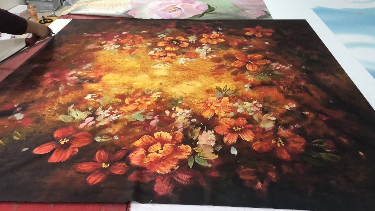 Toile de fond de photographie de bébé nouveau-né floral CM-4804