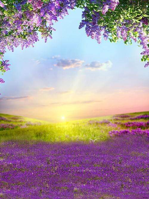 Spring Landscape Flowers Backdrops for Photographers S-1788