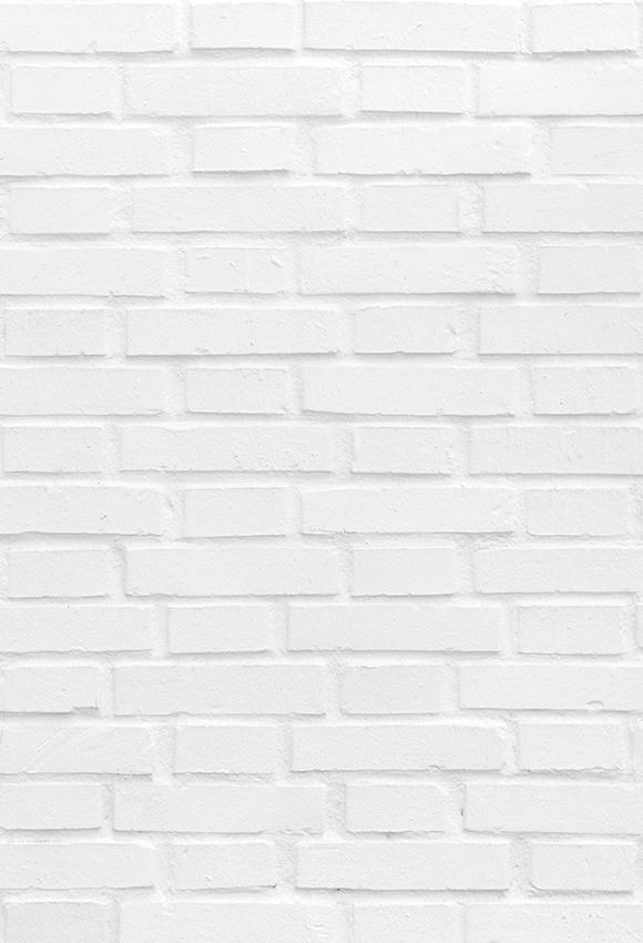 White Textured Brick Wall Photography Backdrop D-240