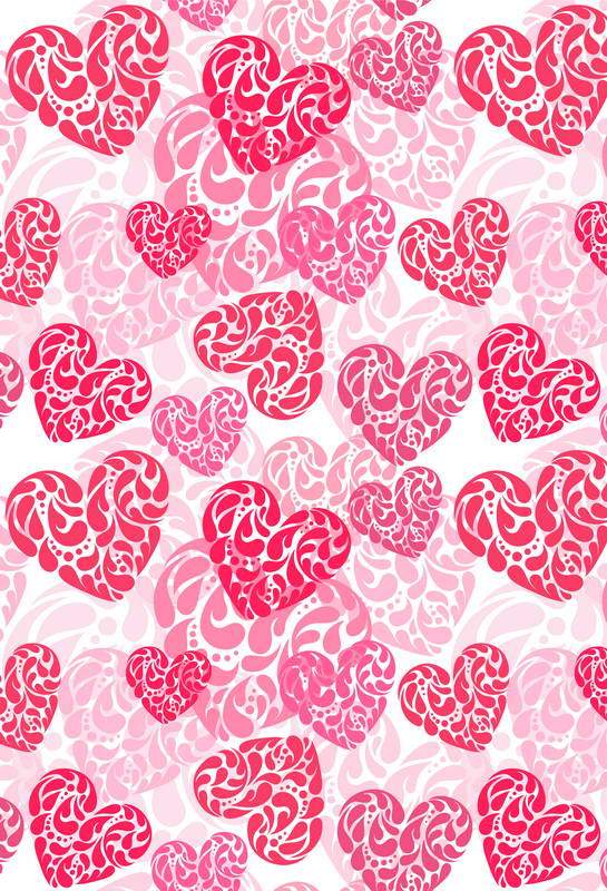 Valentines Day Decorations Red Heart Backdrop for Photos F-2918