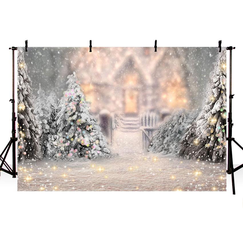 Toile de fond Bokeh neige G-1194
