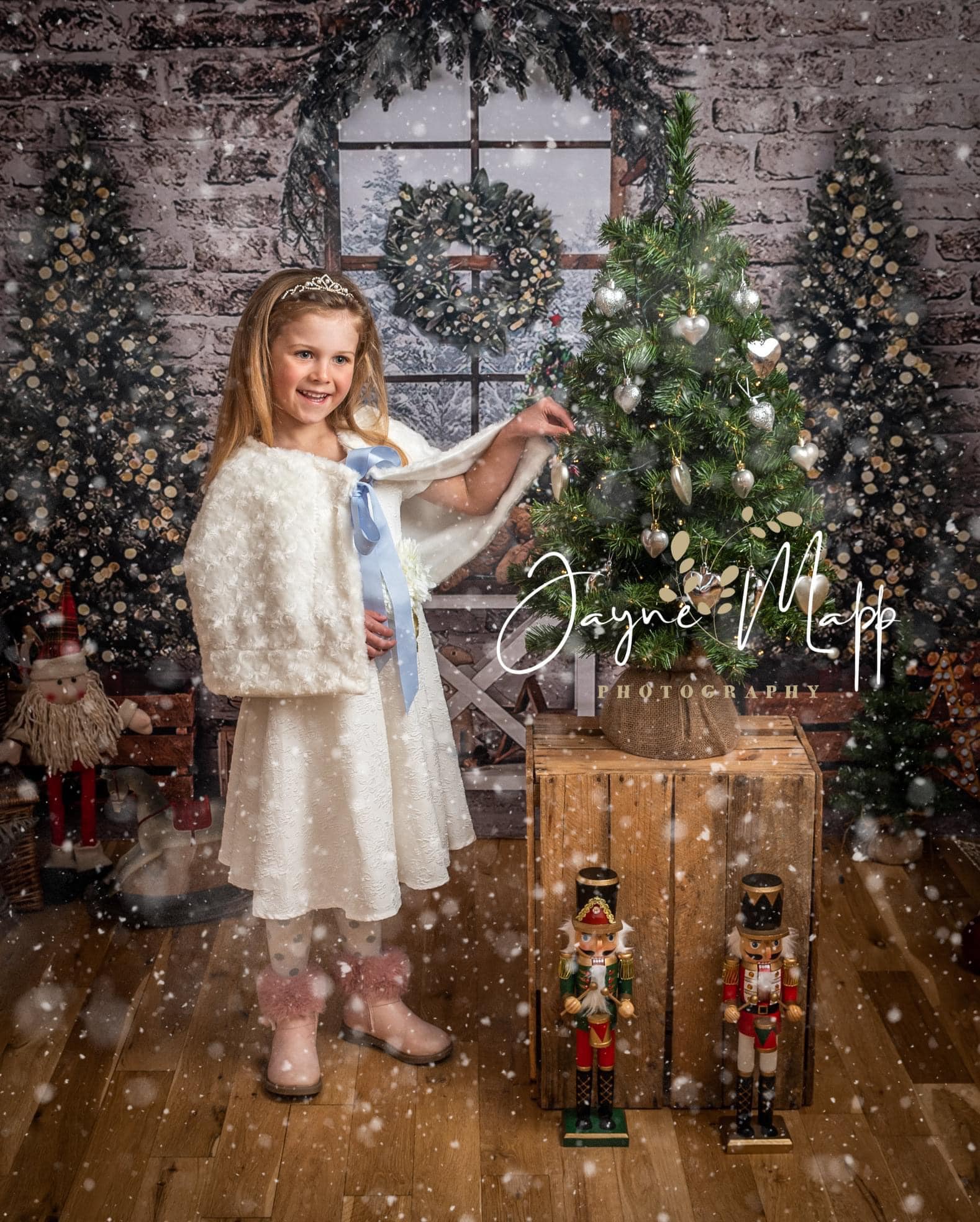 Toile de Fond de Noël de Mur d'Arbre de Noël pour la Décoration G-1459