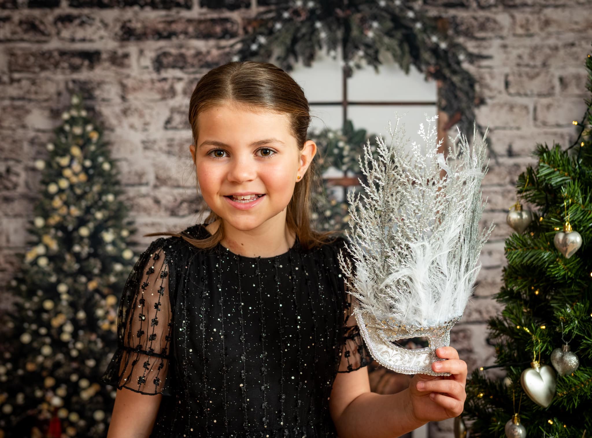 Toile de Fond de Noël de Mur d'Arbre de Noël pour la Décoration G-1459