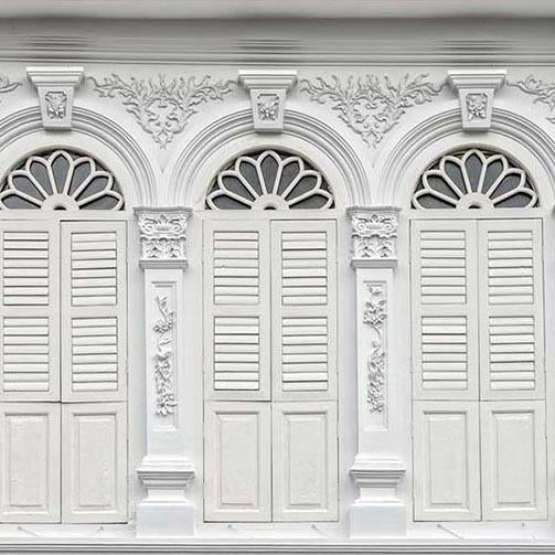 White Retro Wooden Door Photography Backdrop G-180