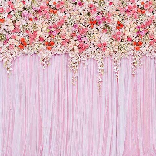 Toile de fond à motifs de fleurs Toile de fond roses G-191