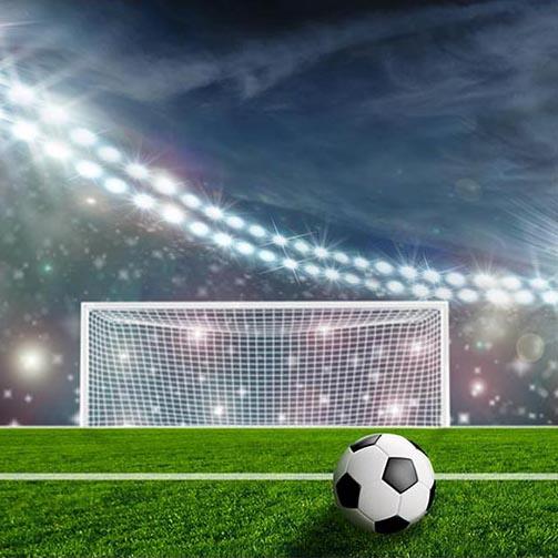 Footable Field Night Spotlight Green Grass Backdrop for Party G-265