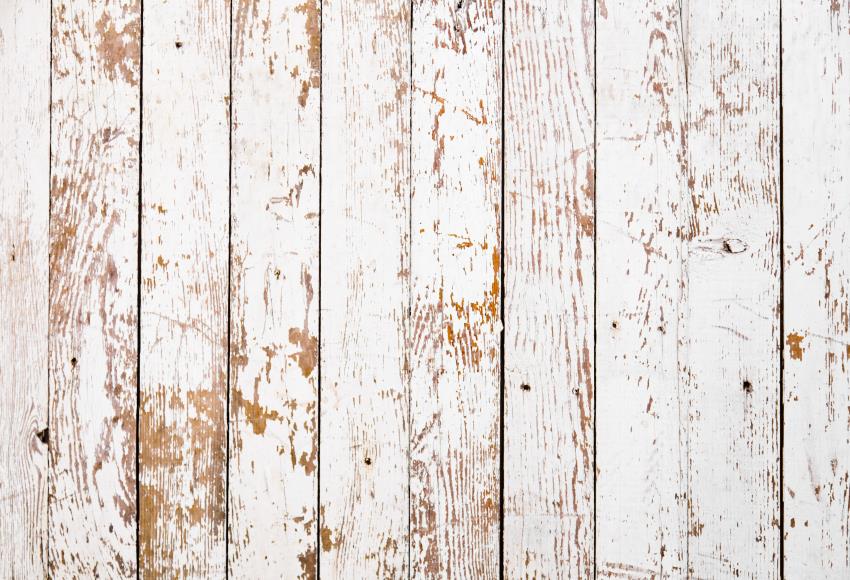 Fond de toile de fond en bois blanc G-772
