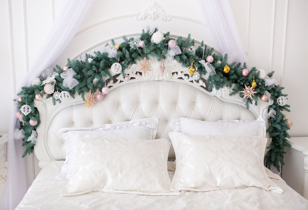 Toile de fond Fondations de Noël de tête de lit de luxe Photo Studio