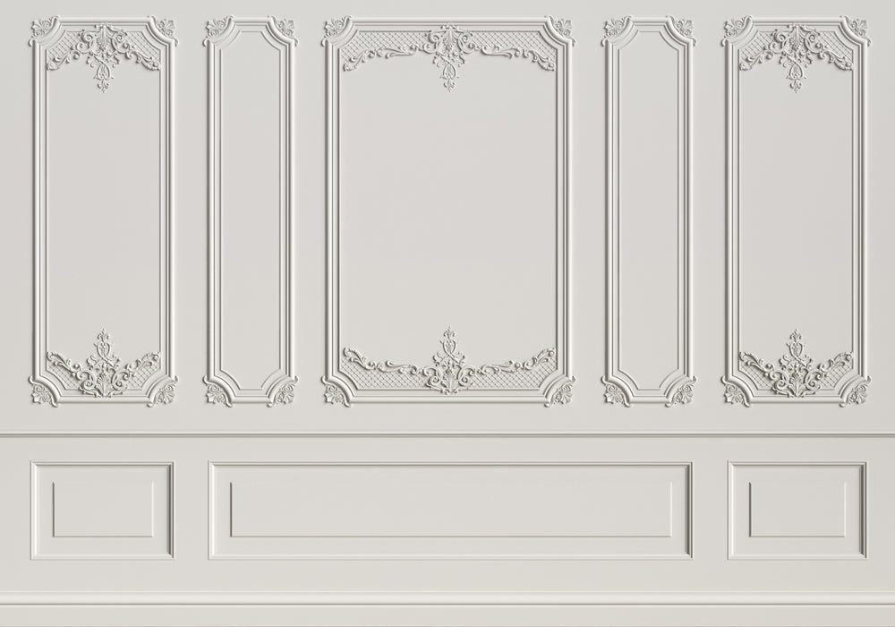 Mur intérieur classique blanc photographie toile de fond GA-5