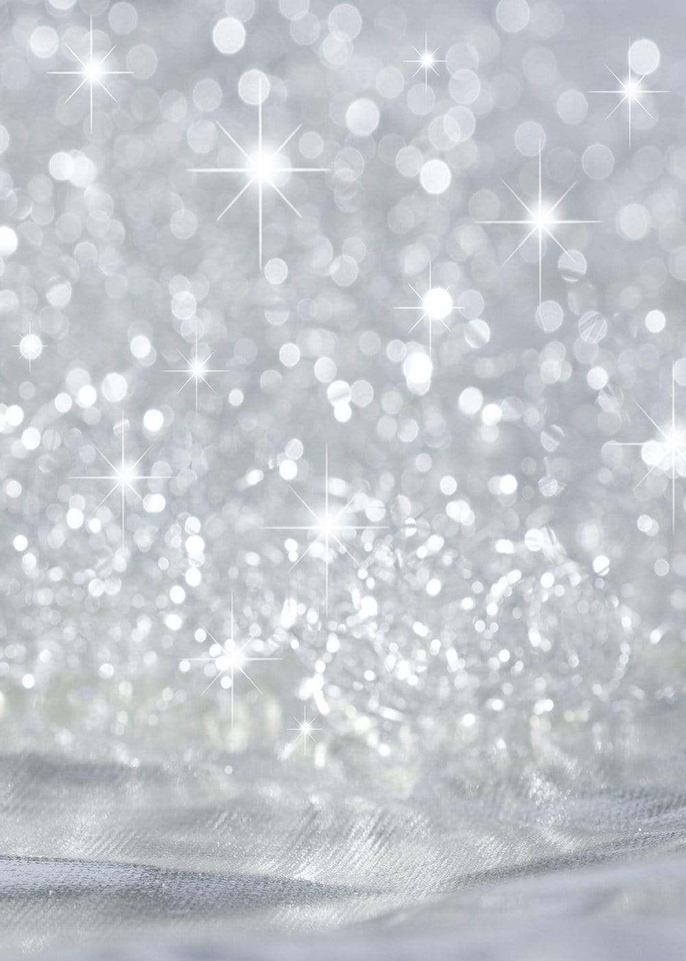 Silver Stars Glitter Bokeh Bright Backdrop for Photography GC-97