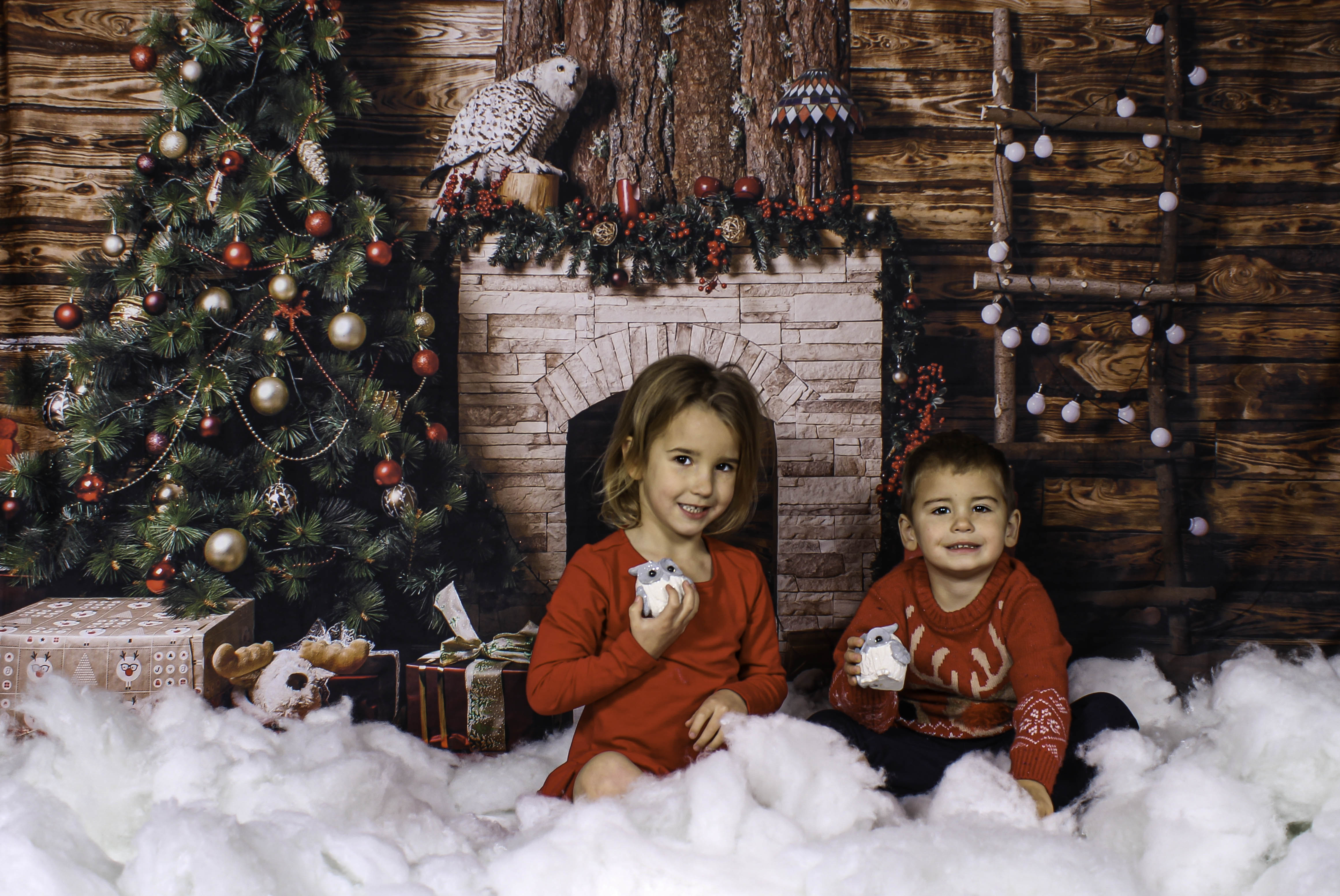 Fond De Noël En Bois Brun Pour La Décoration