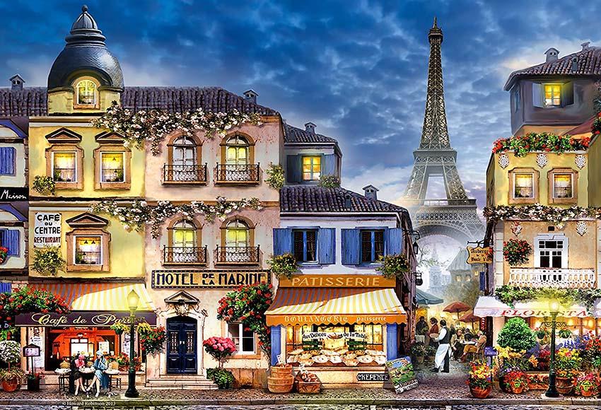 Paris Street Town Eiffel Tower Photo Studio Backdrop GY-049