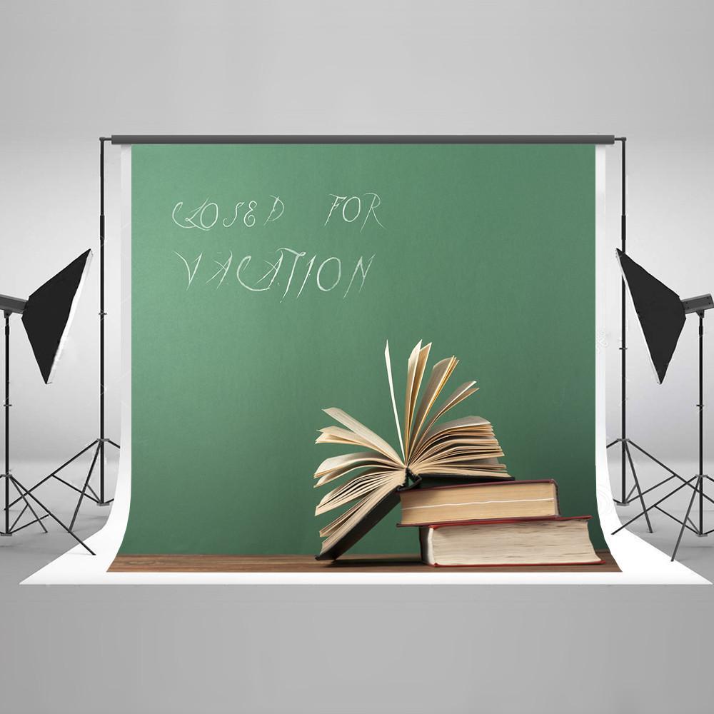 School Backdrops Photography Backdrops Books Background Chalkboard HJ04323