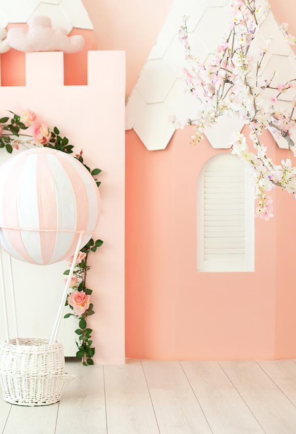 Toile de fond de belles fleurs pour la photographie de bébé enfant J03150